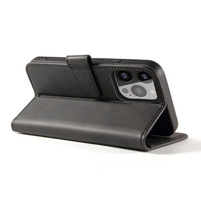 3. Wallet Case with Stand for iPhone 15 Pro Magnet Case - Black