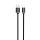 3. Dudao cable USB cable - USB Type C Super Fast Charge 1 m black (L5G-Black)