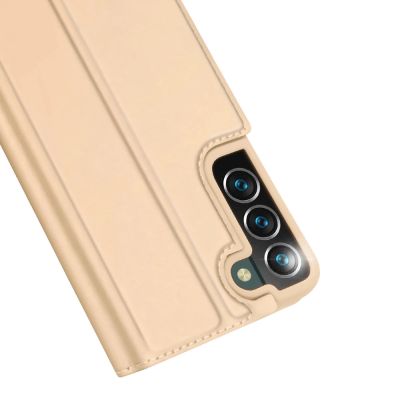 3. Dux Ducis Skin Pro Holster Cover Flip Cover for Samsung Galaxy S22 + (S22 Plus) gold