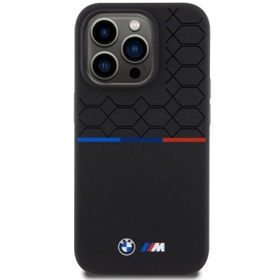3. BMW M Silicone Pattern MagSafe case for iPhone 15 Pro - black