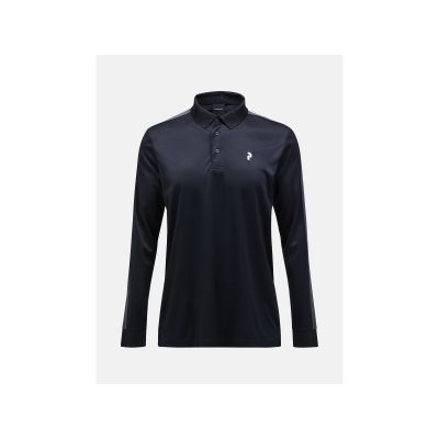 PEAK PERFORMANCE Player Long-Sleeve Polo Men black