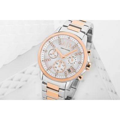 5. ARMANI EXCHANGE Banks Chronograph AX4331 Women's Watch + BOX