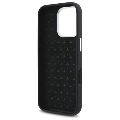 7. Mercedes Silicone Tonal Logo MagSafe iPhone 16 Pro Max Case - Black