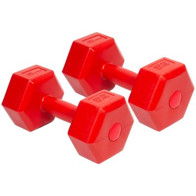 EB FIT composite dumbbell set 2x3kg red 1027036