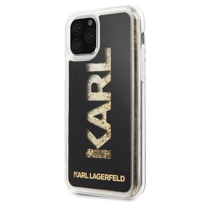 2. Karl Lagerfeld Karl Logo Glitter Case for iPhone 11 Pro - Black