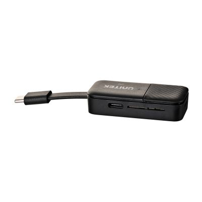 7. UNITEK WIRELESS HDMI TRANSMITTER UP TO 50M, USB-C, BLACK