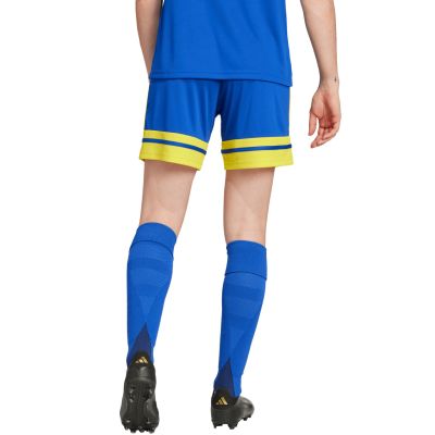 3. adidas Squadra 25 women's shorts blue and yellow JN5408