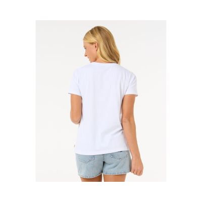 6. RIP CURL Crystal Standard Tee White