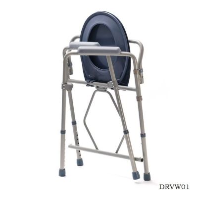 2. Folding toilet chair with adjustable height