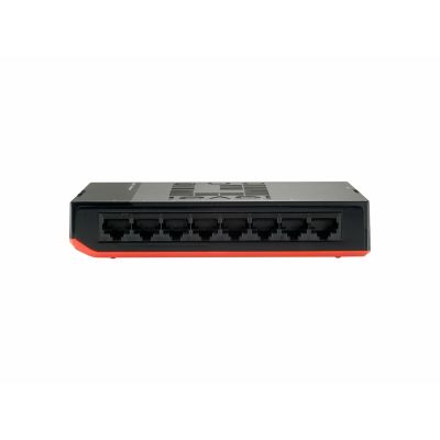 4. LevelOne GSW-0807 Network Switch Unmanaged Gigabit Ethernet (10/100/1000) Black, Red
