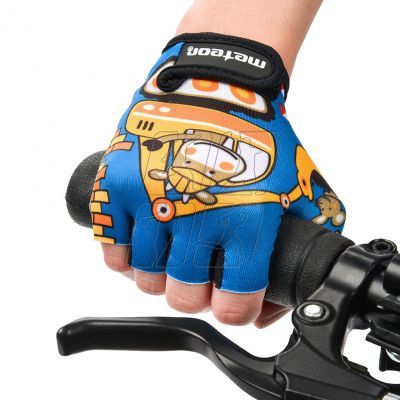 5. Cycling gloves Meteor Teddy Builder Junior 26184-26185-26186