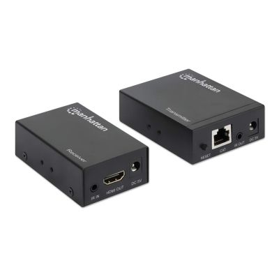 3. Manhattan 207461 AV Extender AV Transmitter and Receiver Black