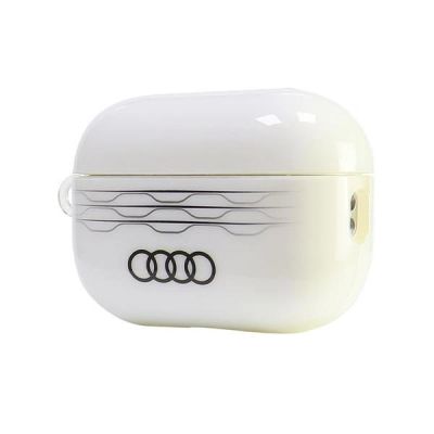 3. Audi IML Geometric Pattern Case for AirPods Pro 2 - White