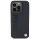 3. BMW Leather Hot Stamp iPhone 15 Pro Max Case - Black