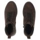 5. Women's leather suede ankle boots on a dark brown platform Filippo DBT4215