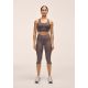 CASALL Women's Capri Slit Regular Waist Tights Training Leggings Gray