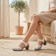 35. Rieker W RKR650 comfortable leather sandals white