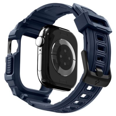 8. Spigen Rugged Armor Pro Strap for Apple Watch 42mm - Navy Blue