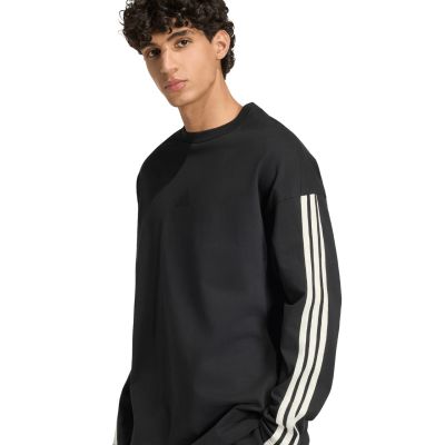 5. Men's adidas Kit 3-Stripes Long Sleeve T-shirt Black KF2427