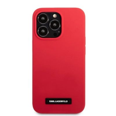 3. Karl Lagerfeld KLHCP13LSLMP1R iPhone 13 Pro / 13 6.1" hardcase red/red Silicone Plaque