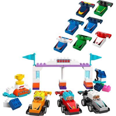 3. LEGO DUPLO TOWN 10445 F1 Cars and Drivers