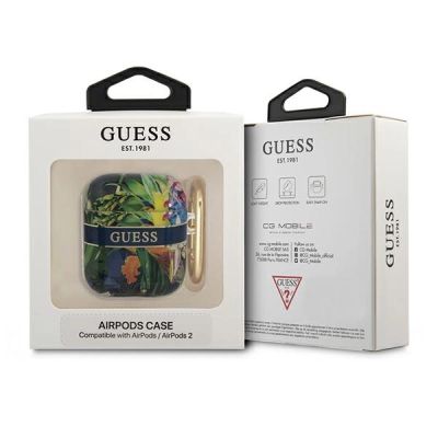 3. Guess GUA2HHFLB AirPods cover blue/blue Flower Strap Collection