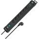 7. Brennenstuhl 1951160608 3 m power strip 6 x network sockets Indoor Black