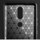 4. Carbon Case Flexible Cover TPU Case for Nokia 2.4 black