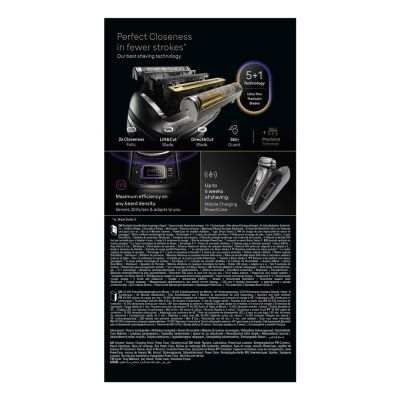 3. Braun Series 9 Pro+ 9625s Foil Shaver Trimmer Graphite