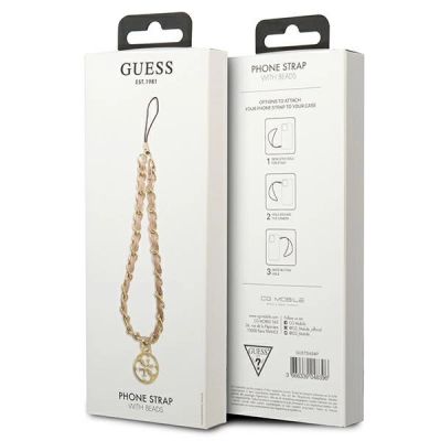 4. Guess pendant GUTSAS4P Phone Strap pink/pink Chain Metal 4G Charm