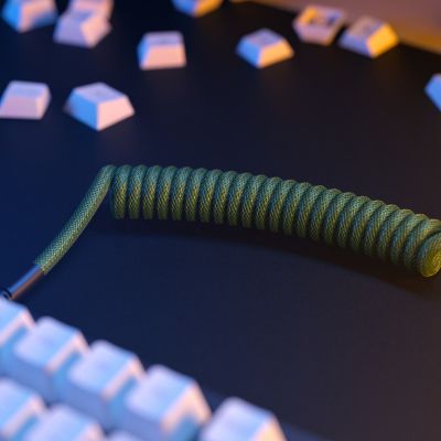 2. Glorious Gaming GLO-KB-ACC-CBL-COIL-FGRN Keyboard/Mouse Cable Green 1.4m