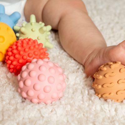 5. Sensory balls without holes 8 pcs. Tullo pastel REF803