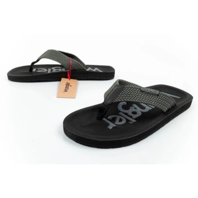 8. Wrangler men's Zane Flipflop shoes, gray flip-flops