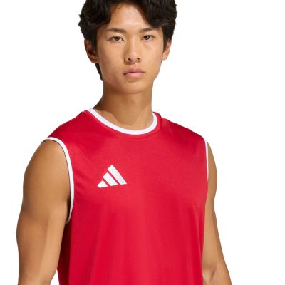 5. adidas Entrada 26 Sleeveless Jersey Men's T-Shirt Red KB3932