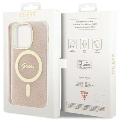 8. Guess IML 4G MagSafe case for iPhone 15 Pro - pink