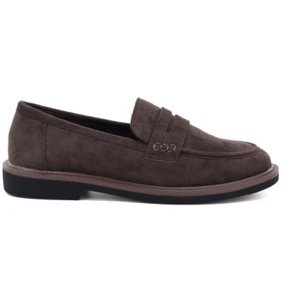 2. Women's suede lords shoes brown Vinceza 62335