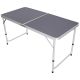 10. FOLDABLE CAMPING TABLE 120X60X70/62/55CM GRAY