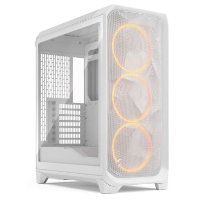 15. Fractal Meshify 3 White RGB TG Midi Tower Gaming case