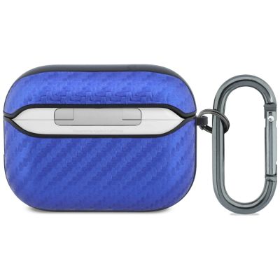 3. BMW M Carbon Metal Logo Case for AirPods Pro 3 - Light Blue
