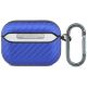 3. BMW M Carbon Metal Logo Case for AirPods Pro 3 - Light Blue