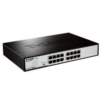 D-Link DGS-1016D/E Network Link Unmanaged Black, Metallic