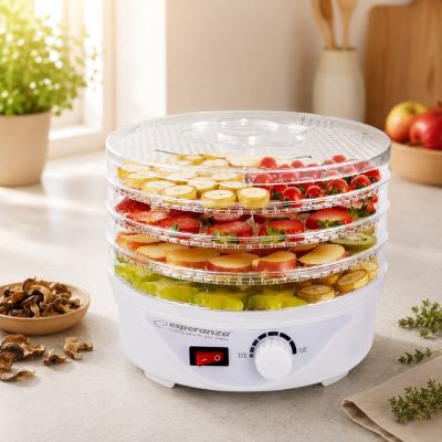 16. Esperanza DÉLICATESSE EKD003 mushroom, vegetable and fruit dehydrator (250W; white)