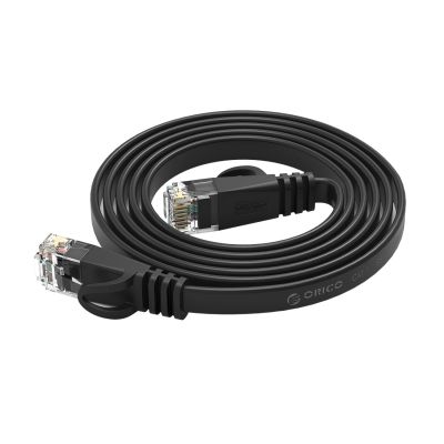 6. Orico PUG-C7B CAT7 10Gbps RJ45 Ethernet Network Cable Internet LAN Flat 15m - Black