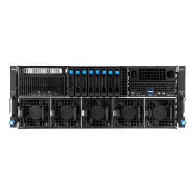 6. Asus Rack Platform (4U) ESC8000A-E13X AMD EPYC 9005 (8xNVMe, 2xM.2, 2x10Gbe, 8xQSFP, IPMI, R3200W)