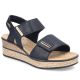 2. Rieker 63781-00 women's black wedge sandals with Velcro