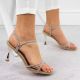 9. Sandals with zircons Potocki W LE20326 WOL282A