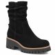 Women's leather ankle boots, ruffled, black, Filippo DBT6402