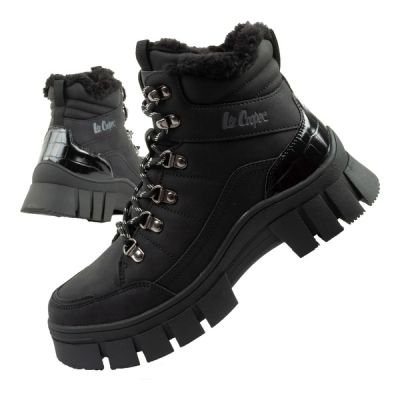 Lee Cooper women's winter hiking sports shoes, insulated, black, high
