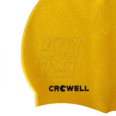2. Silicone swimming cap Crowell Recycling Pearl yellow col.7