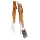 8. 3-in-1 BBQ Utensil Set with Wooden Handle